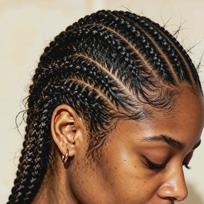 Ylady Braid Spray 100ml Rose & Peppermint, Lightweight Anti‑Frizz Spray for Locs, Dreadlocks & Twist Hairstyles